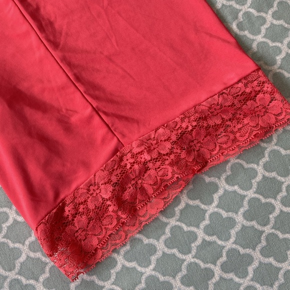 Undersummers Coral Lace Trim Fusion Slipshort 2X - Picture 2 of 6